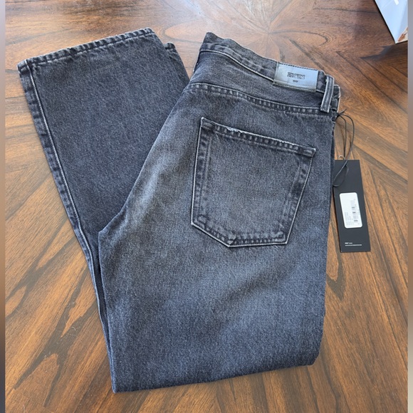 NWT Edwin Denim Black Irony Jeans Tash Crop Button-Front Size 29 - Picture 12 of 15